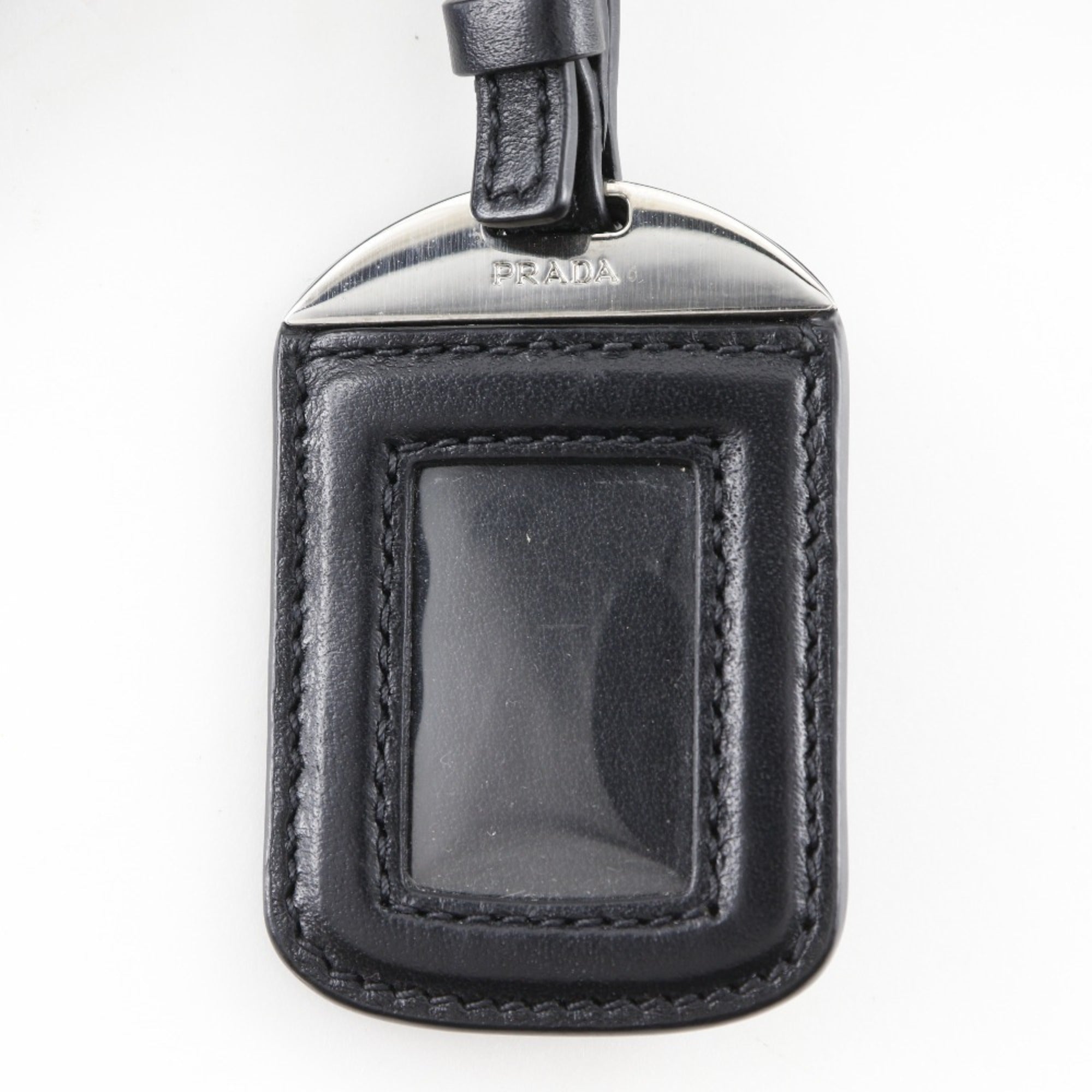 Prada Black Leather Tote Bag