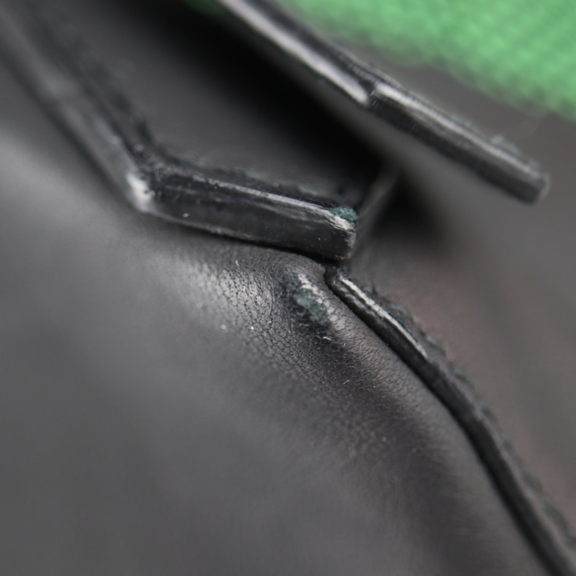 Balenciaga Black Green Nylon Canvas Leather Backpack