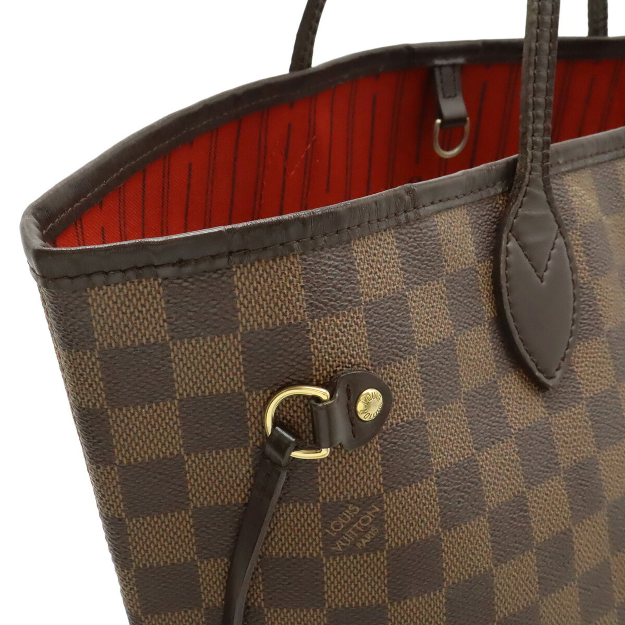 Louis Vuitton Brown Damier Canvas White Damier Canvas Shoulder Bag Tote Bag