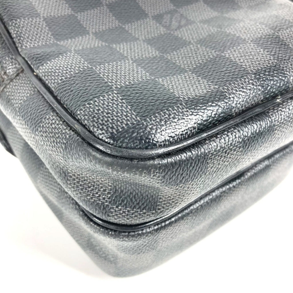 Louis Vuitton Black Damier Graphite Damier Graphite Pochette Shoulder Bag