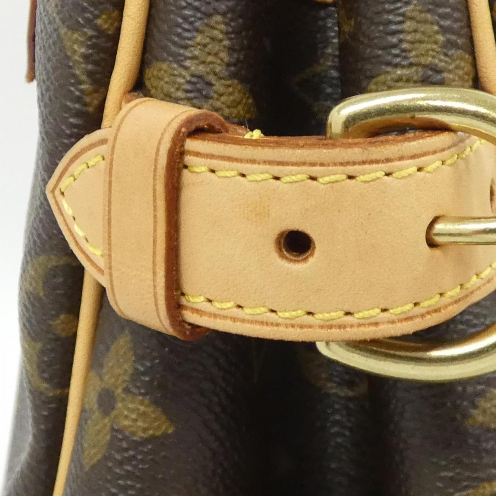 Louis Vuitton Marron Coated Canvas Handbag