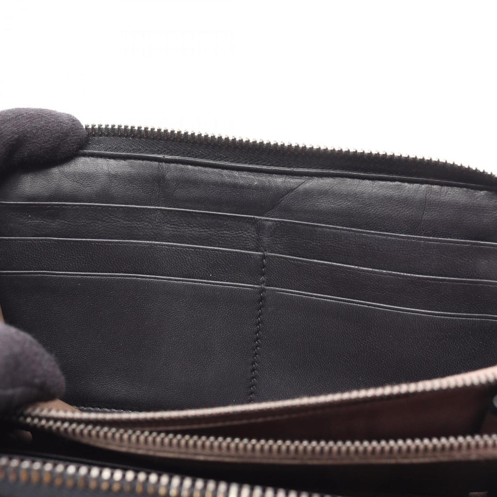 Bottega Veneta Black Leather Long Wallet (Bi-Fold)