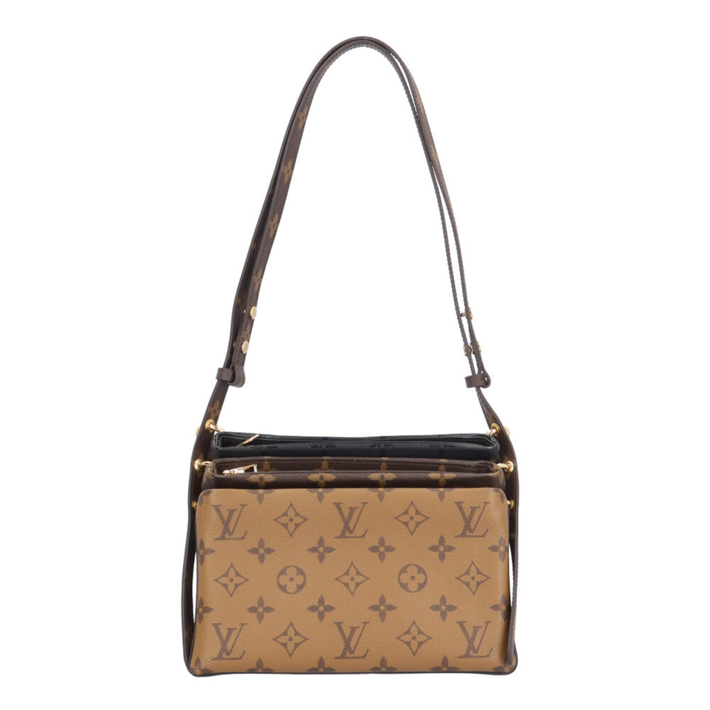 Louis Vuitton Monogram Brown Monogram Monogram Reverse Monogram Monogram Reverse Pochette Shoulder Bag