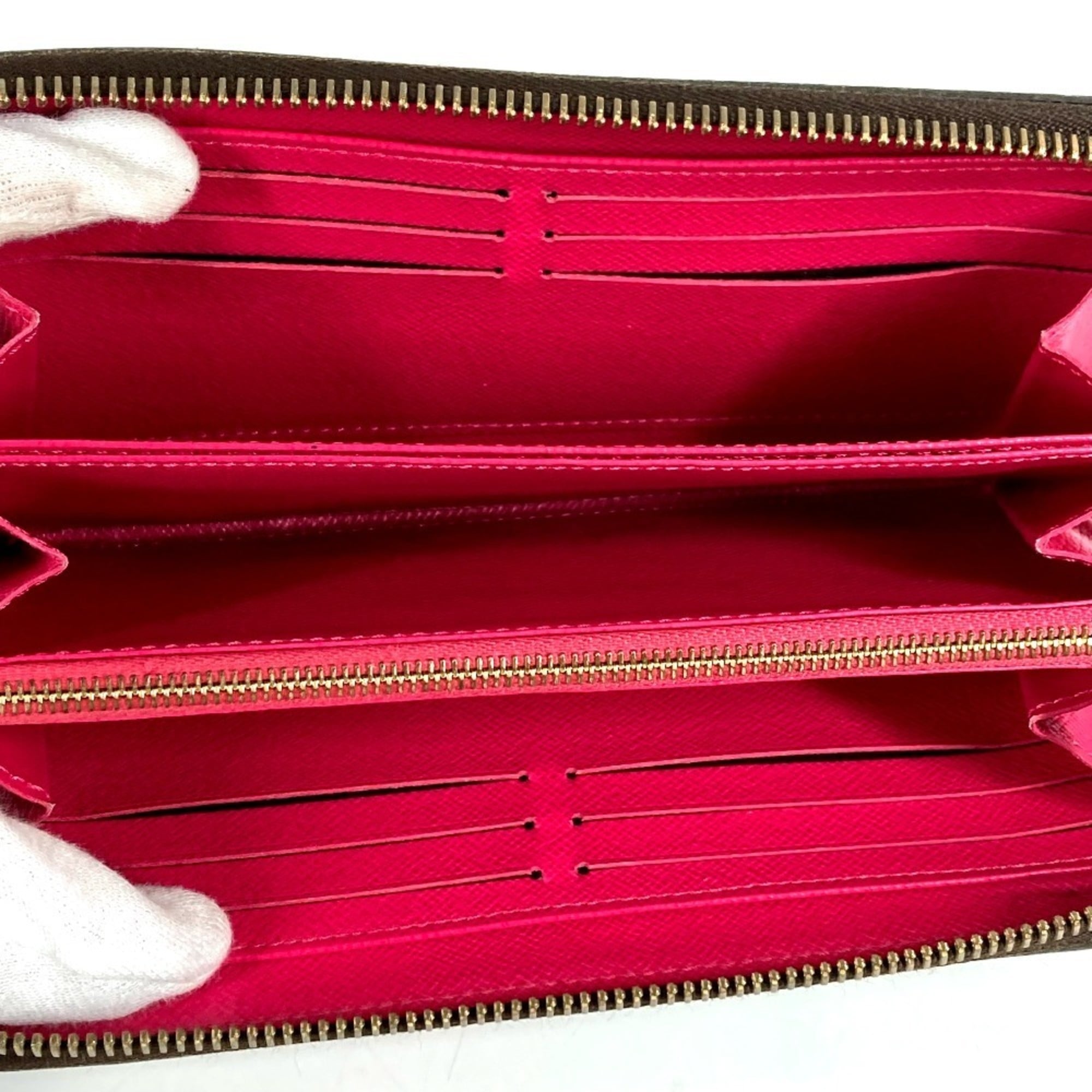 Louis Vuitton Monogram Bay Brown Pink Monogram Long Wallet