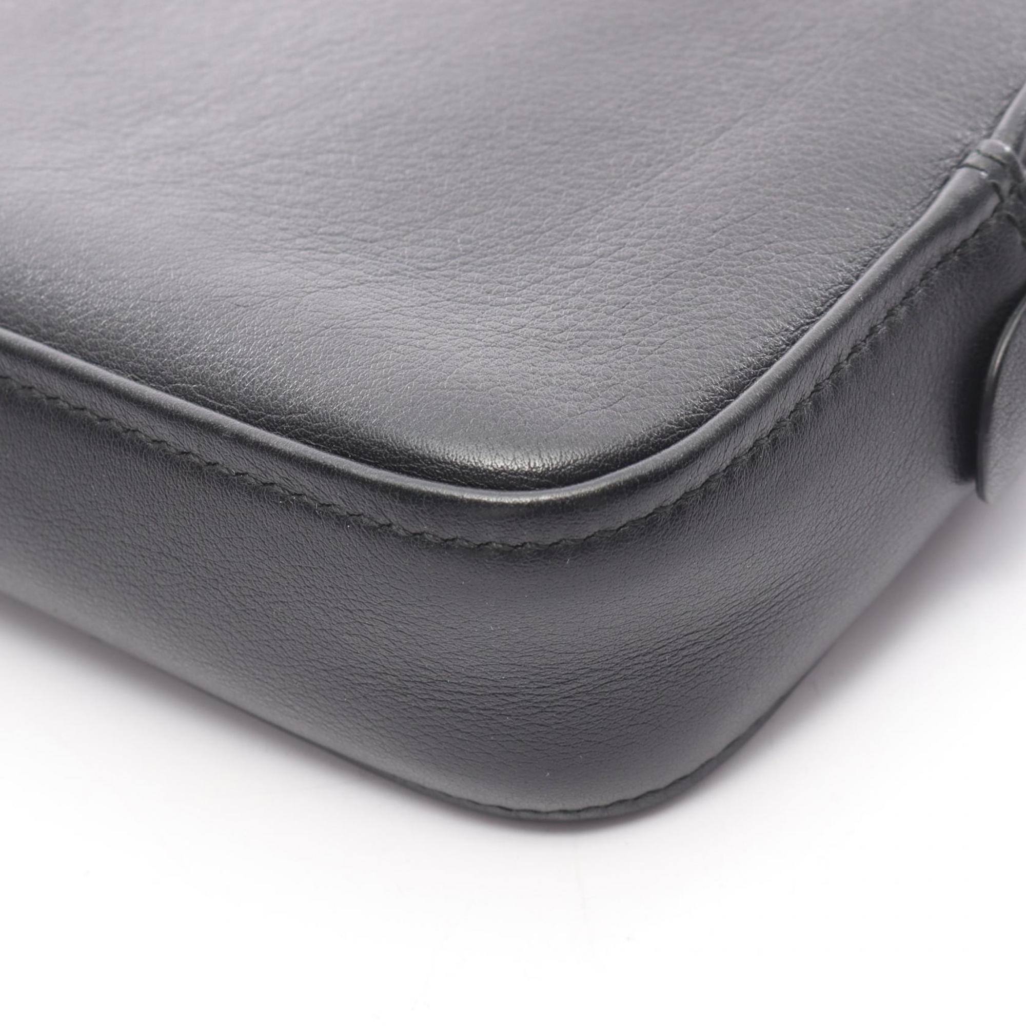Balenciaga Black Leather Clutch