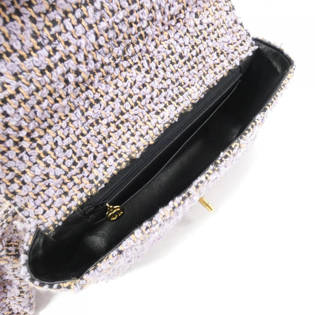 Chanel Light Purple Tweed Handbag
