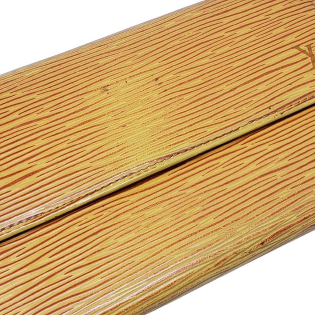 Louis Vuitton Epi Yellow Epi Leather Long Wallet