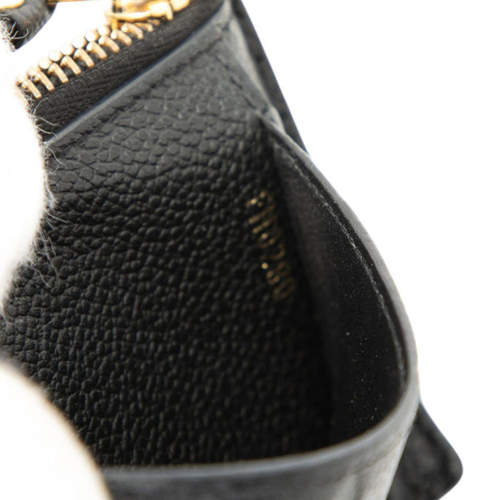 Louis Vuitton Black Noir Leather Coin Purse/Coin Case