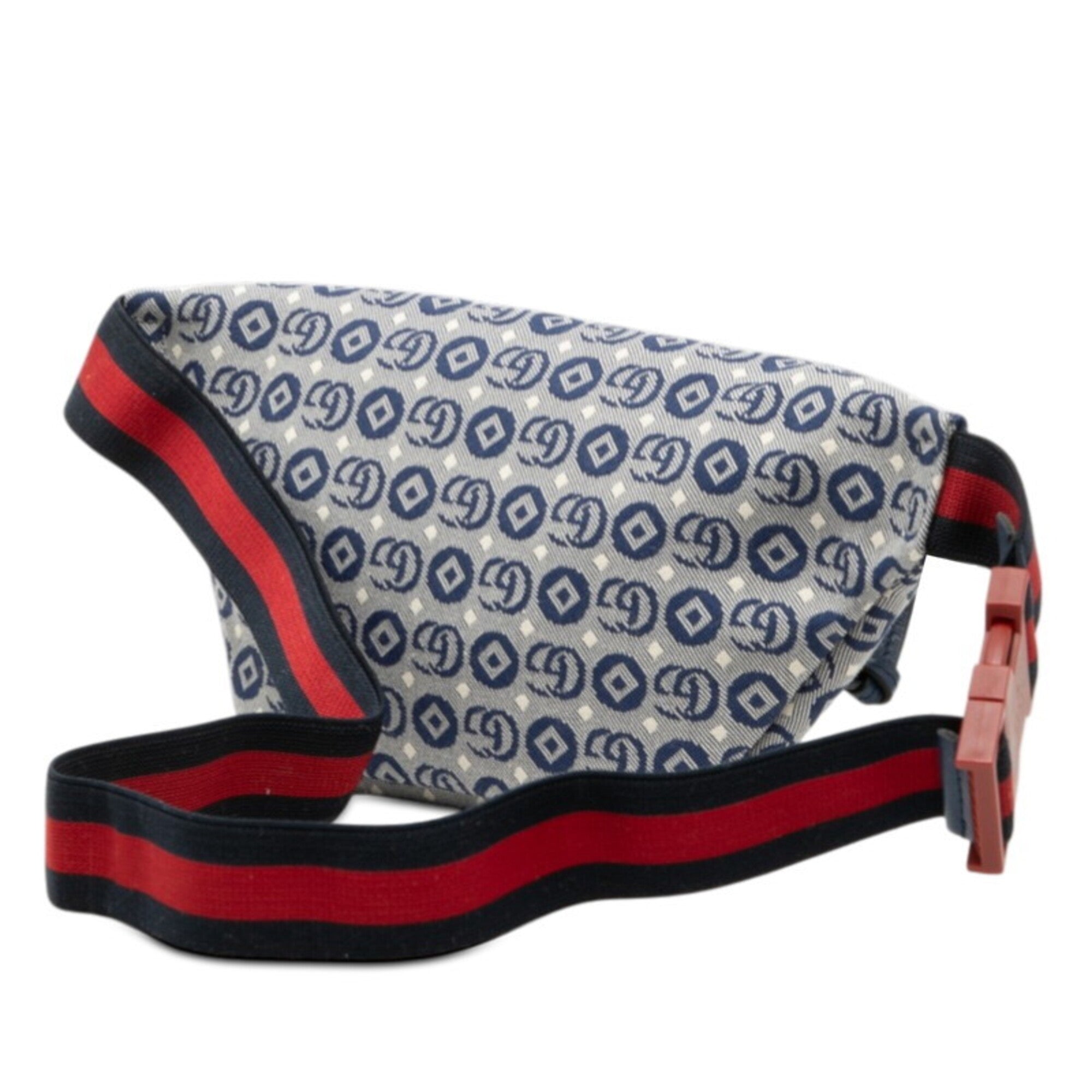 Gucci Multi-Color Navy Canvas Sling Bag (Pre-Owned)
