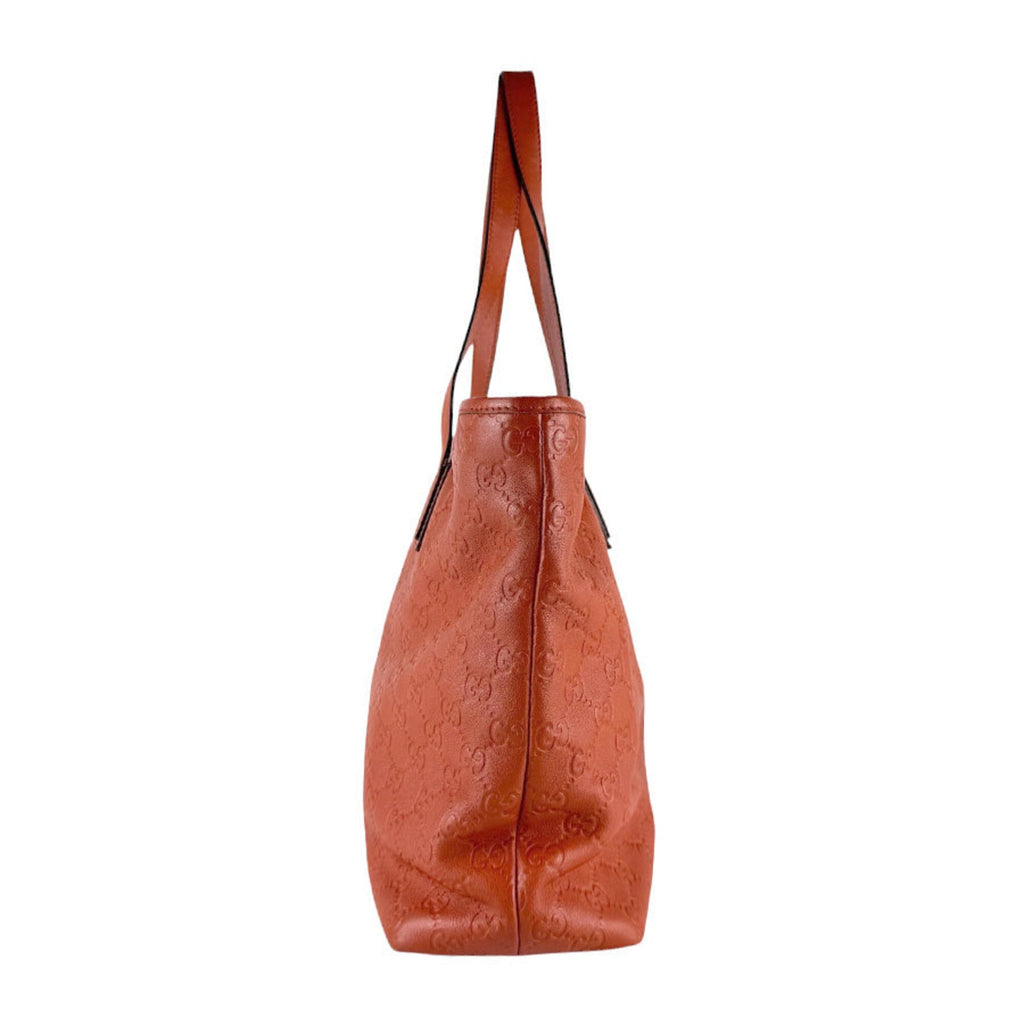 Gucci Orange Leather Handbag (Pre-Owned)