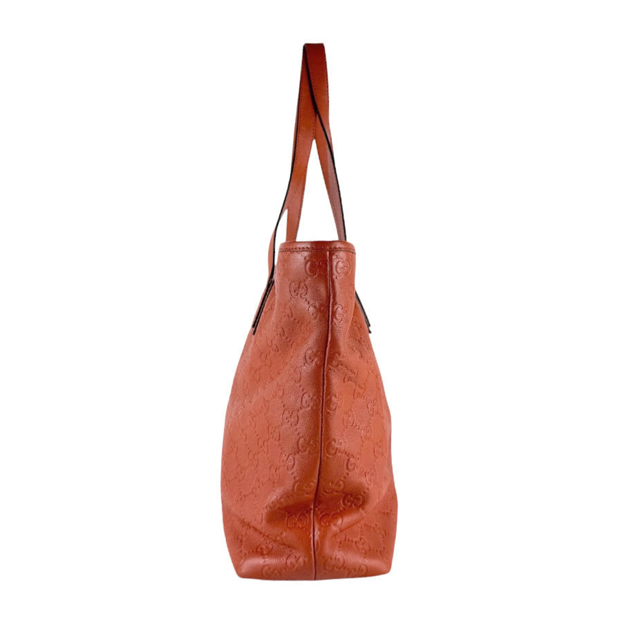 Gucci Orange Leather Handbag (Pre-Owned)