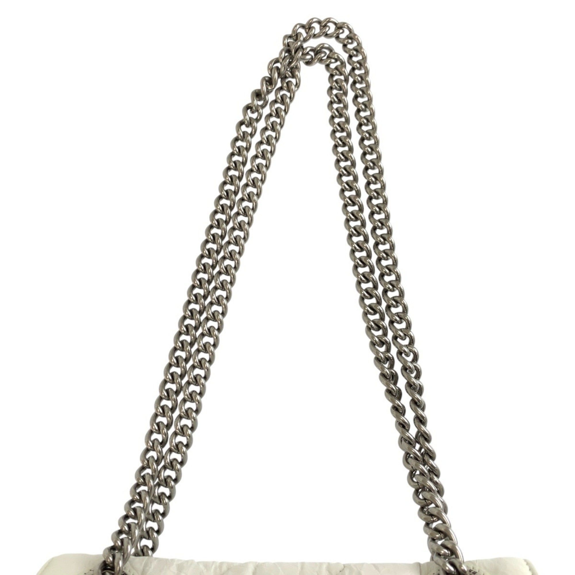 Balenciaga White Leather Shoulder