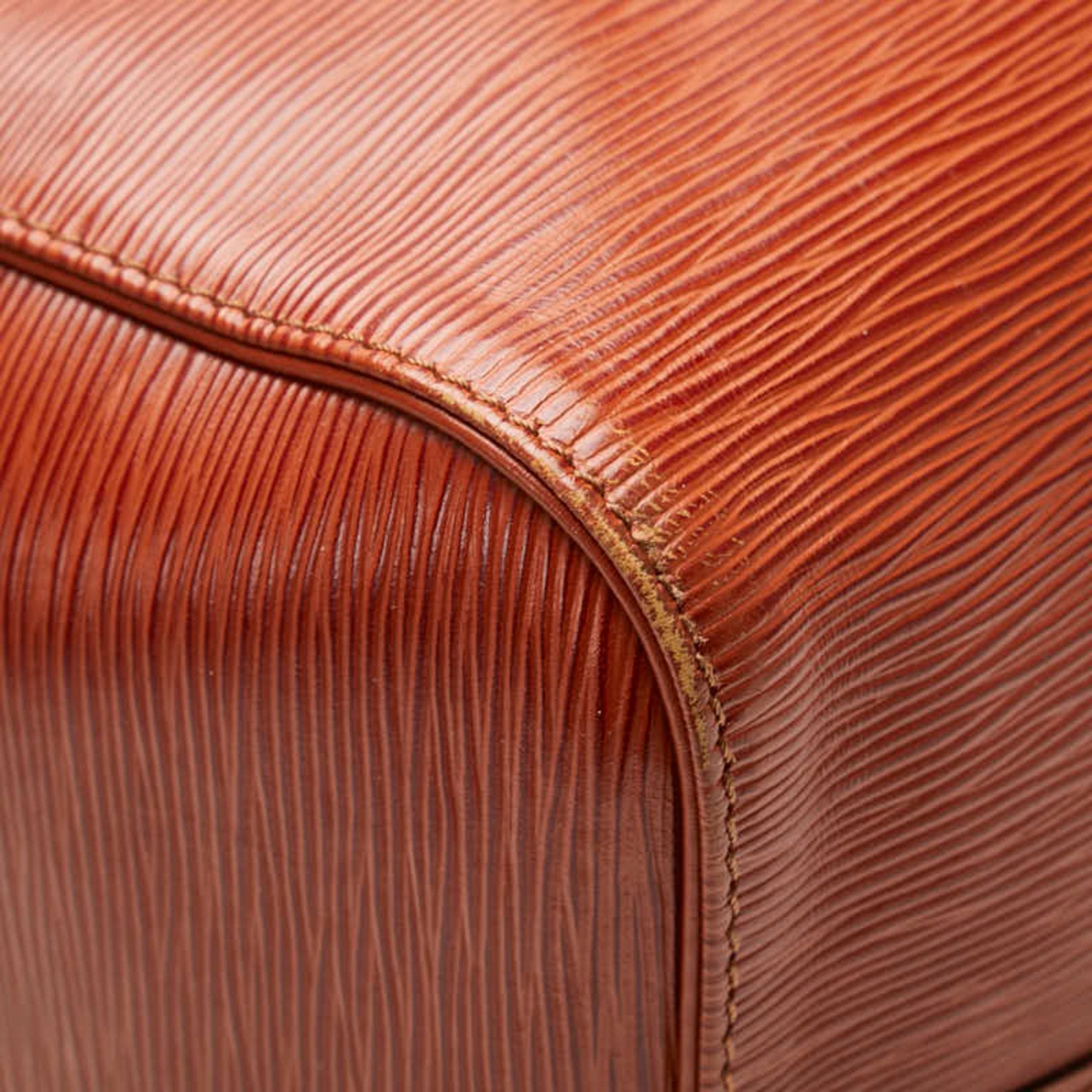 Louis Vuitton Brown Gold Cipango Leather Boston Bag