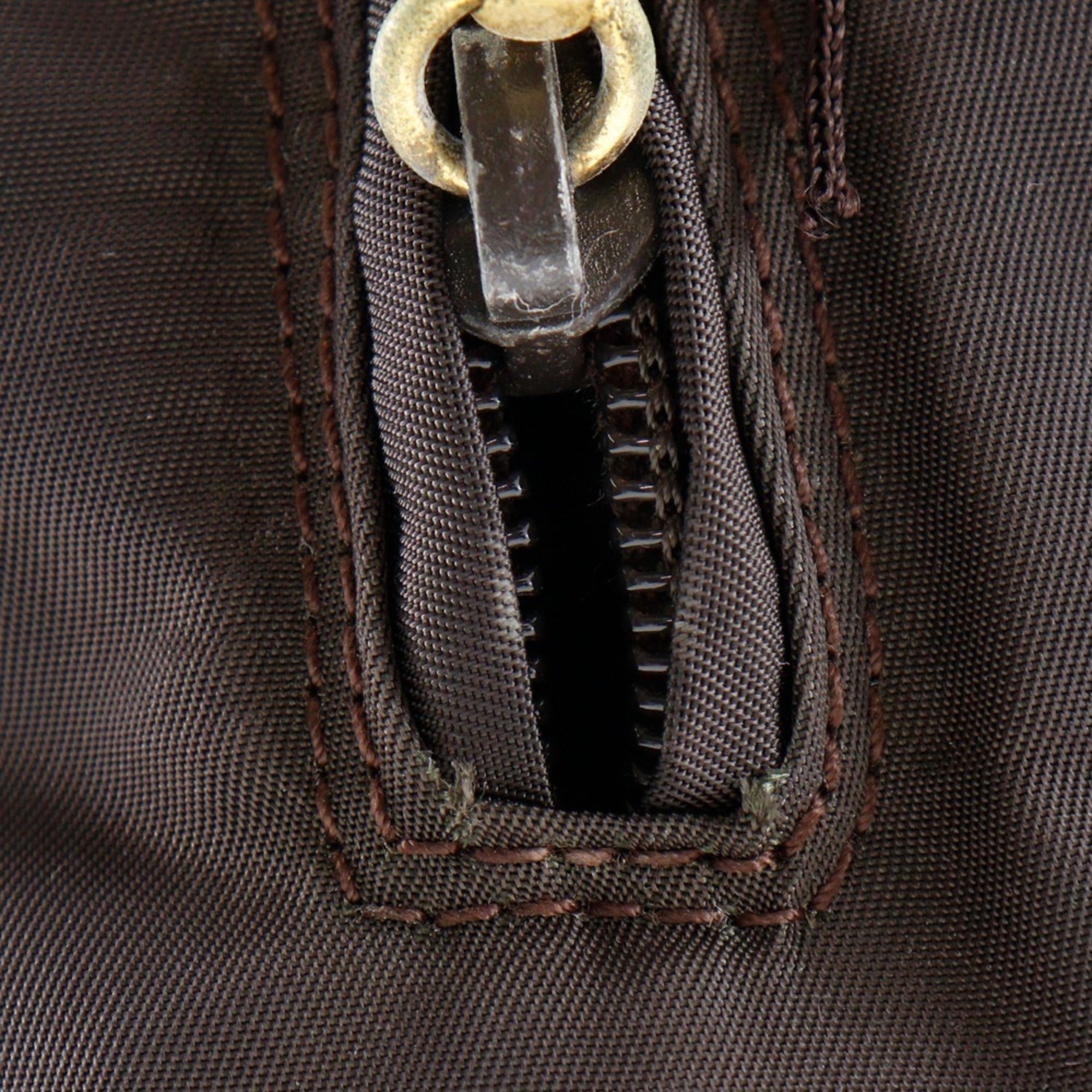Prada Brown Nylon Handbag