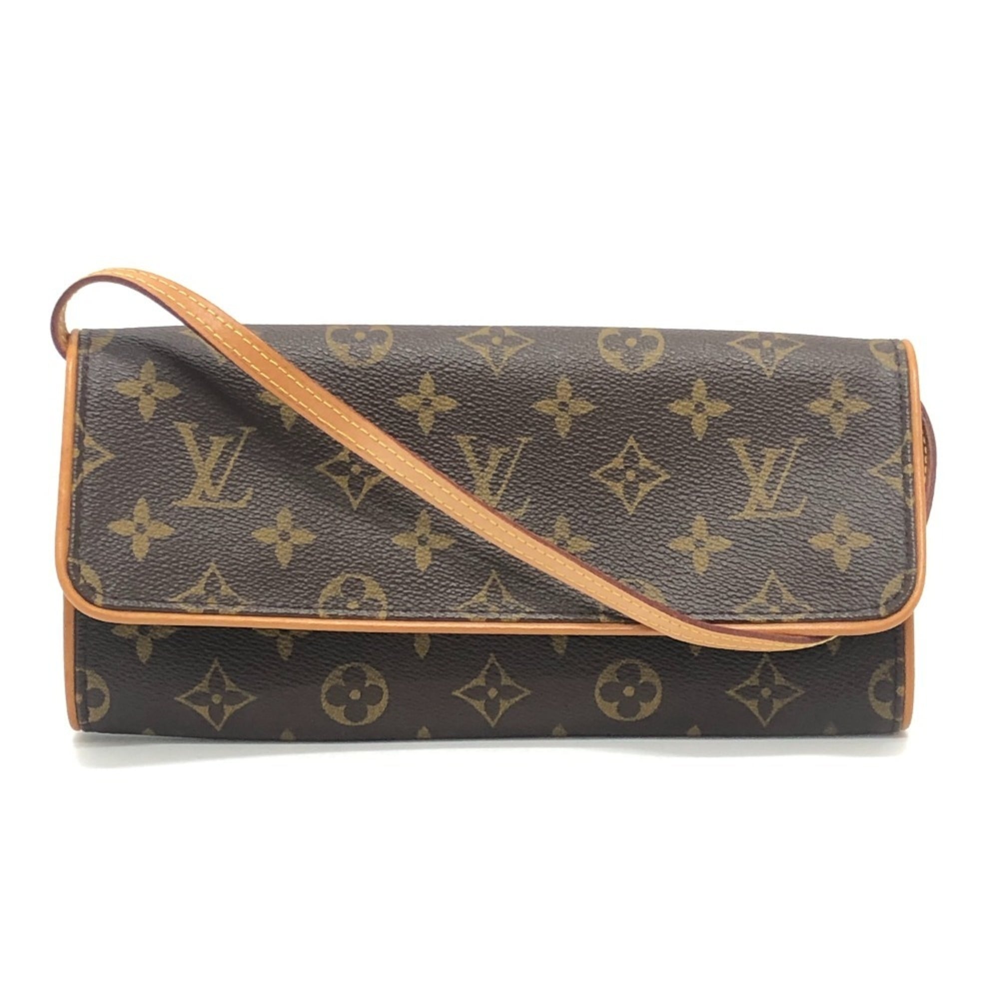 Louis Vuitton Monogram Brown Monogram Clutch Bag Pochette Shoulder Bag
