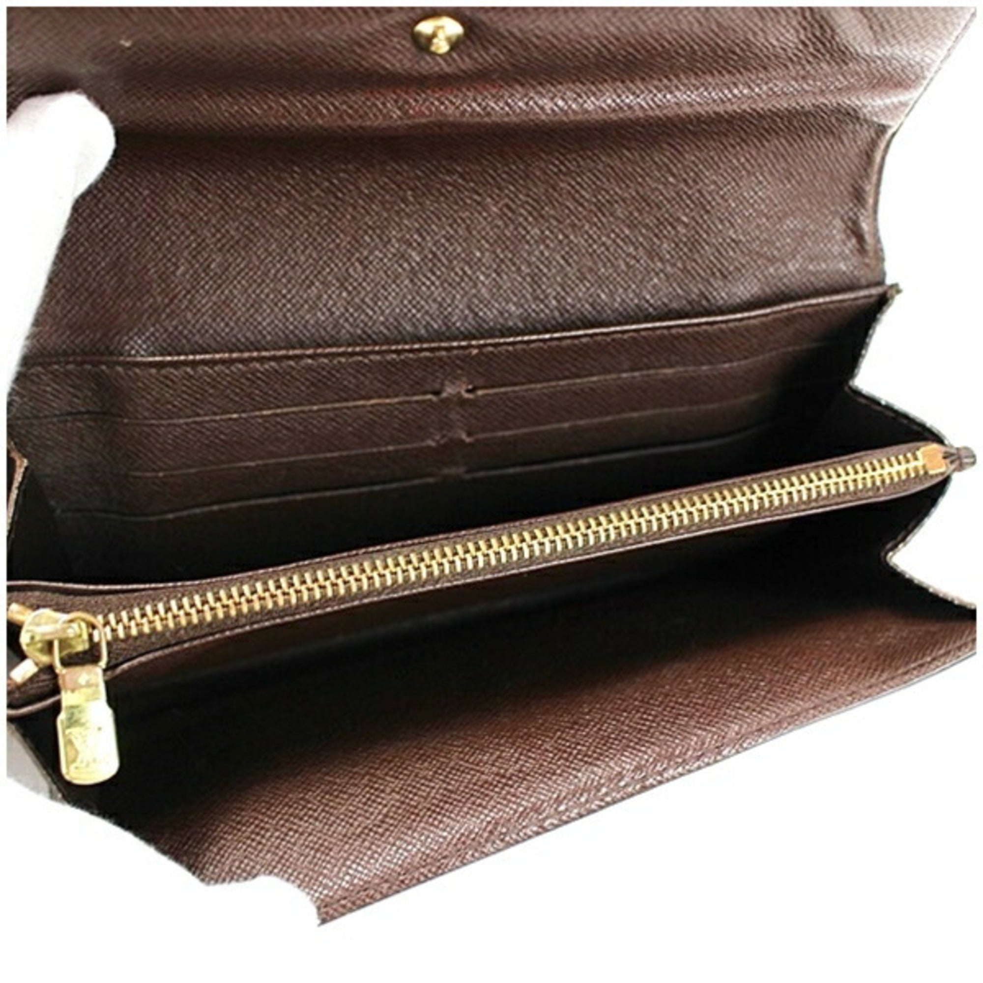 Louis Vuitton Brown Damier Canvas Long Wallet