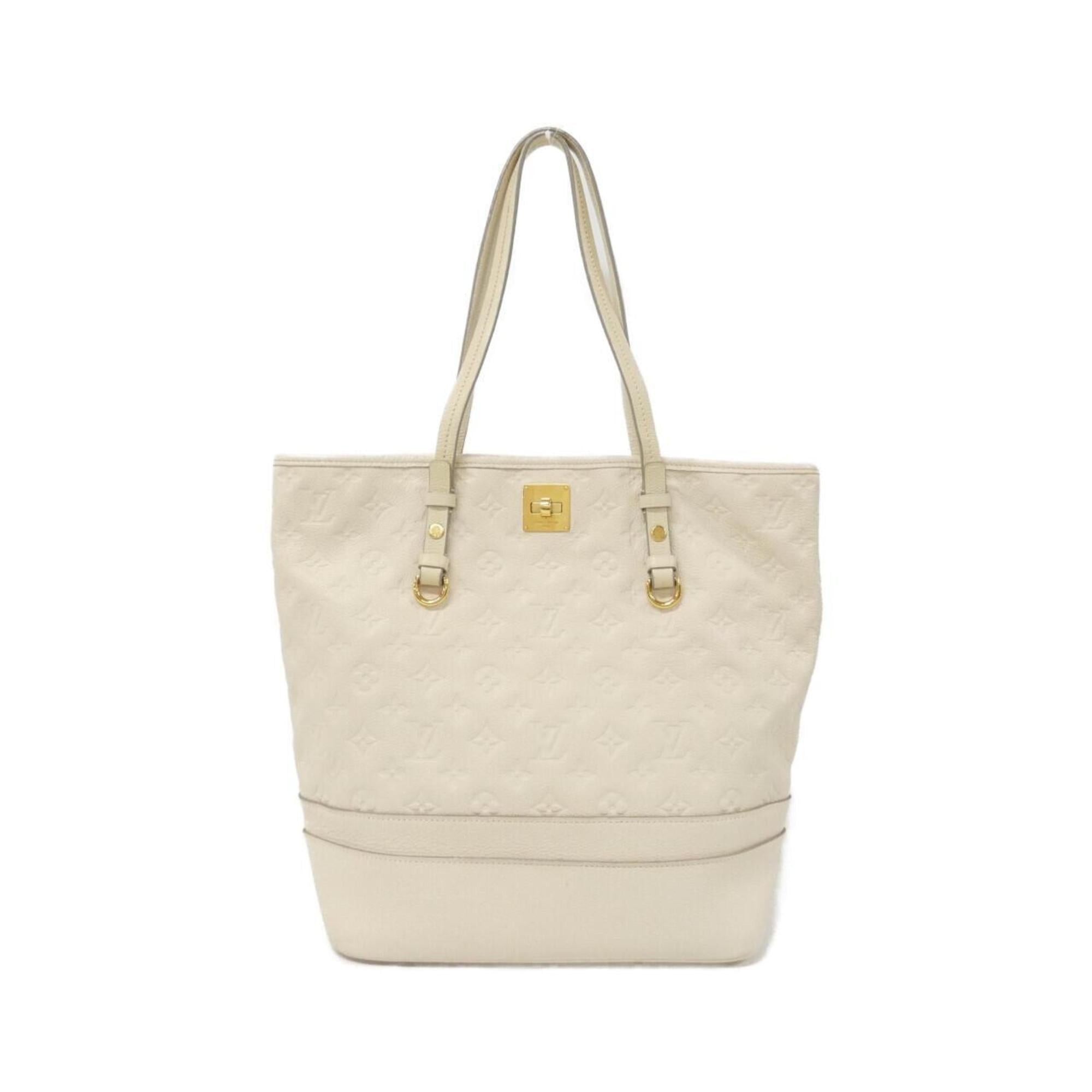 Louis Vuitton Beige Leather Handbag