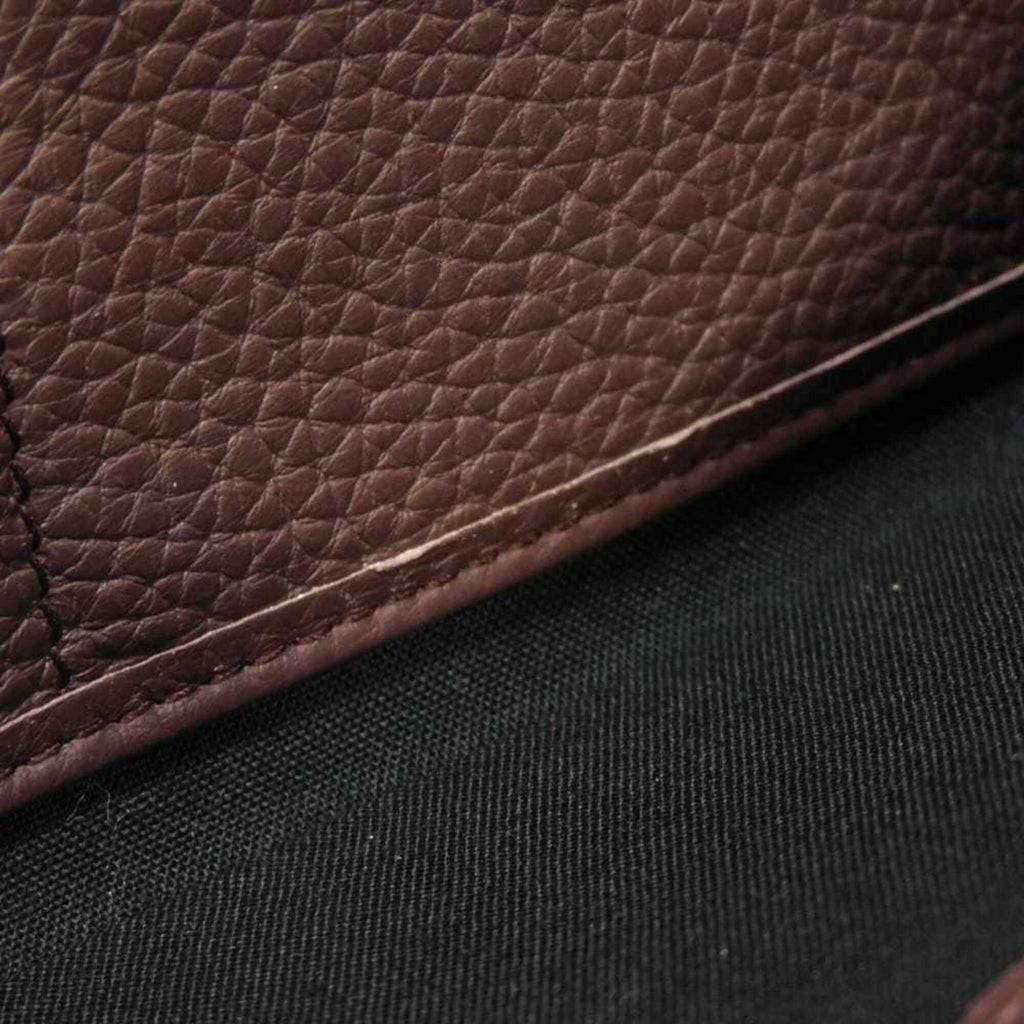 Balenciaga Bordeaux Leather Long Wallet (Bi-Fold)