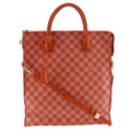 Louis Vuitton Orange Pimont Damier Canvas Handbag Tote Bag