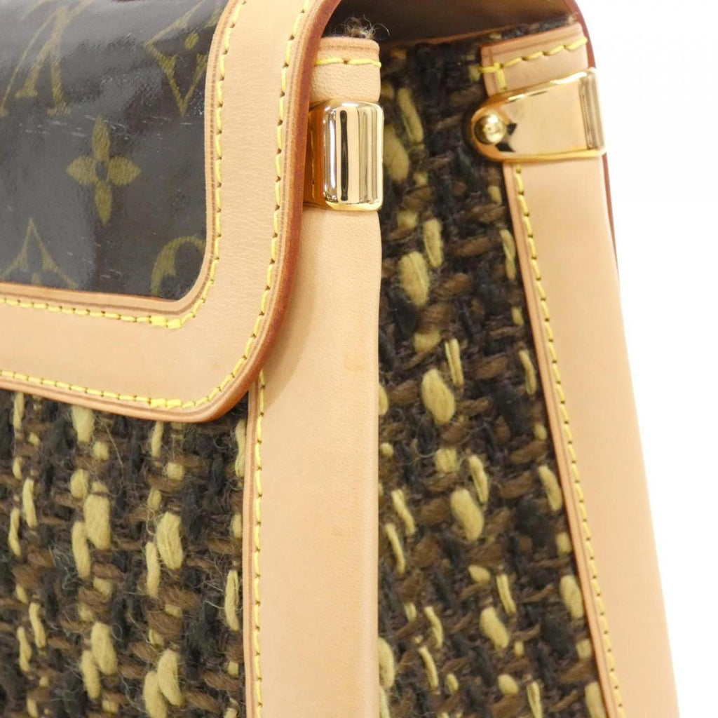 Louis Vuitton Brown Pvc Tweed Handbag