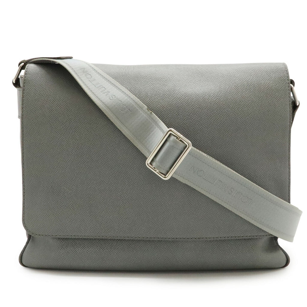 Louis Vuitton Gray Leather Handbag Shoulder Bag