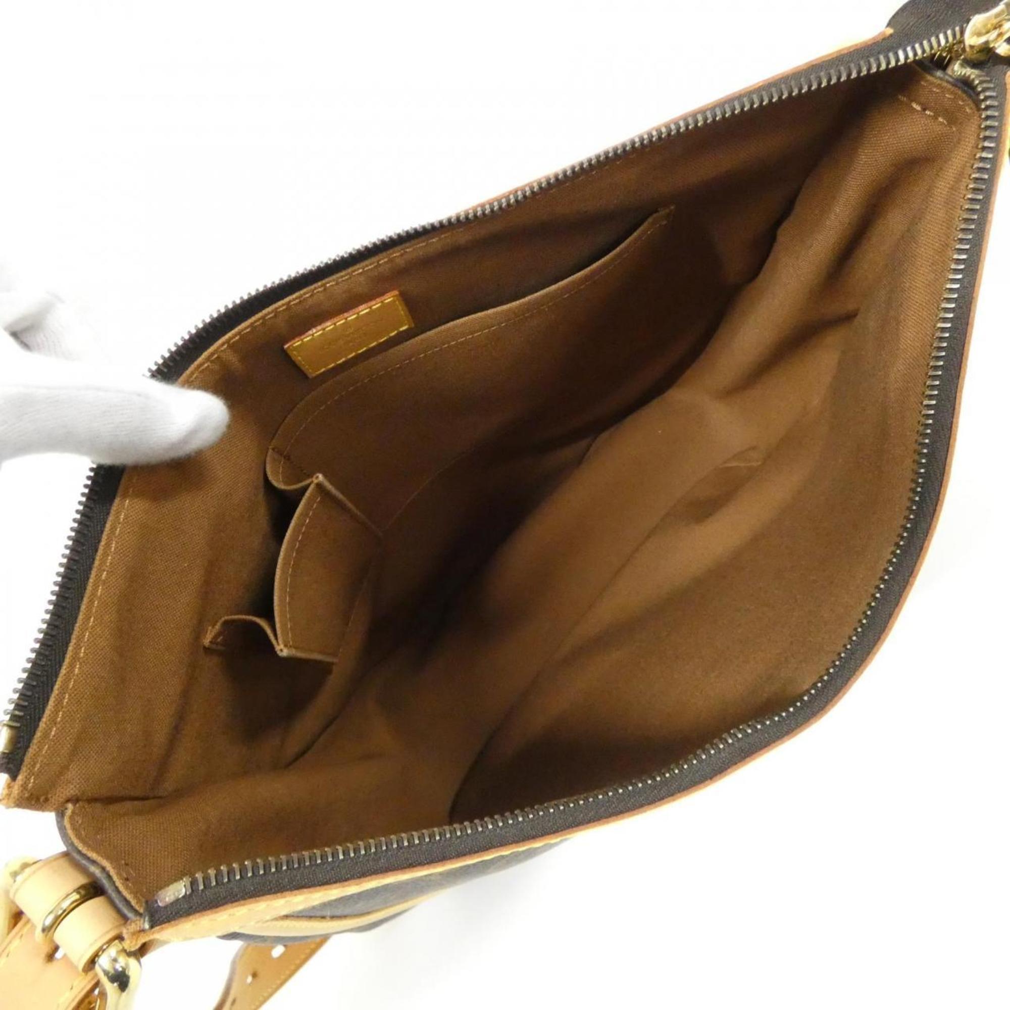 Louis Vuitton Brown Coated Canvas Shoulder Bag