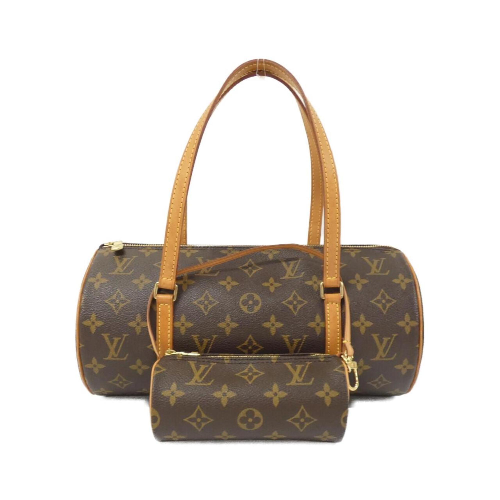 Louis Vuitton Marron Coated Canvas Handbag