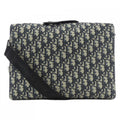 Christian Dior Beige Navy Handbag Shoulder Bag (Pre-Owned)
