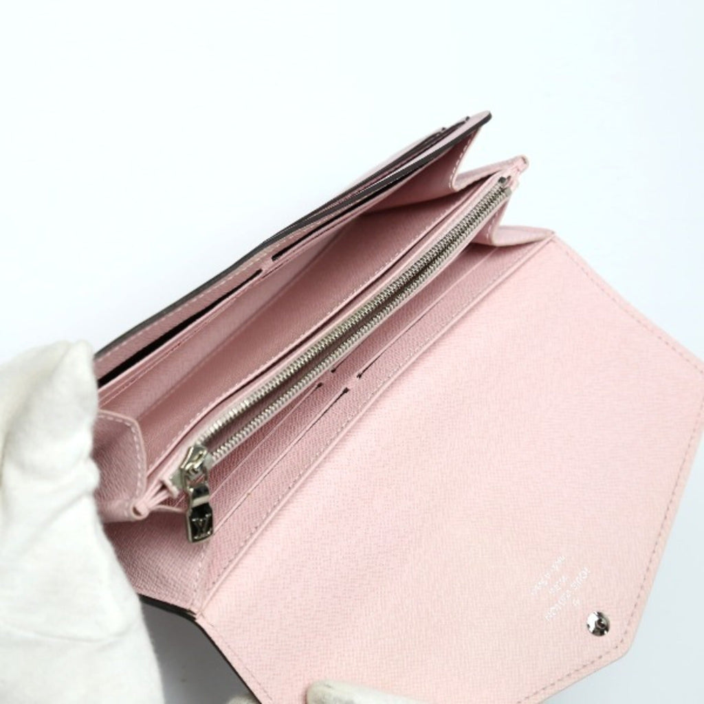 Louis Vuitton Rose Ballerine Epi Leather Long Wallet (Tri-Fold)