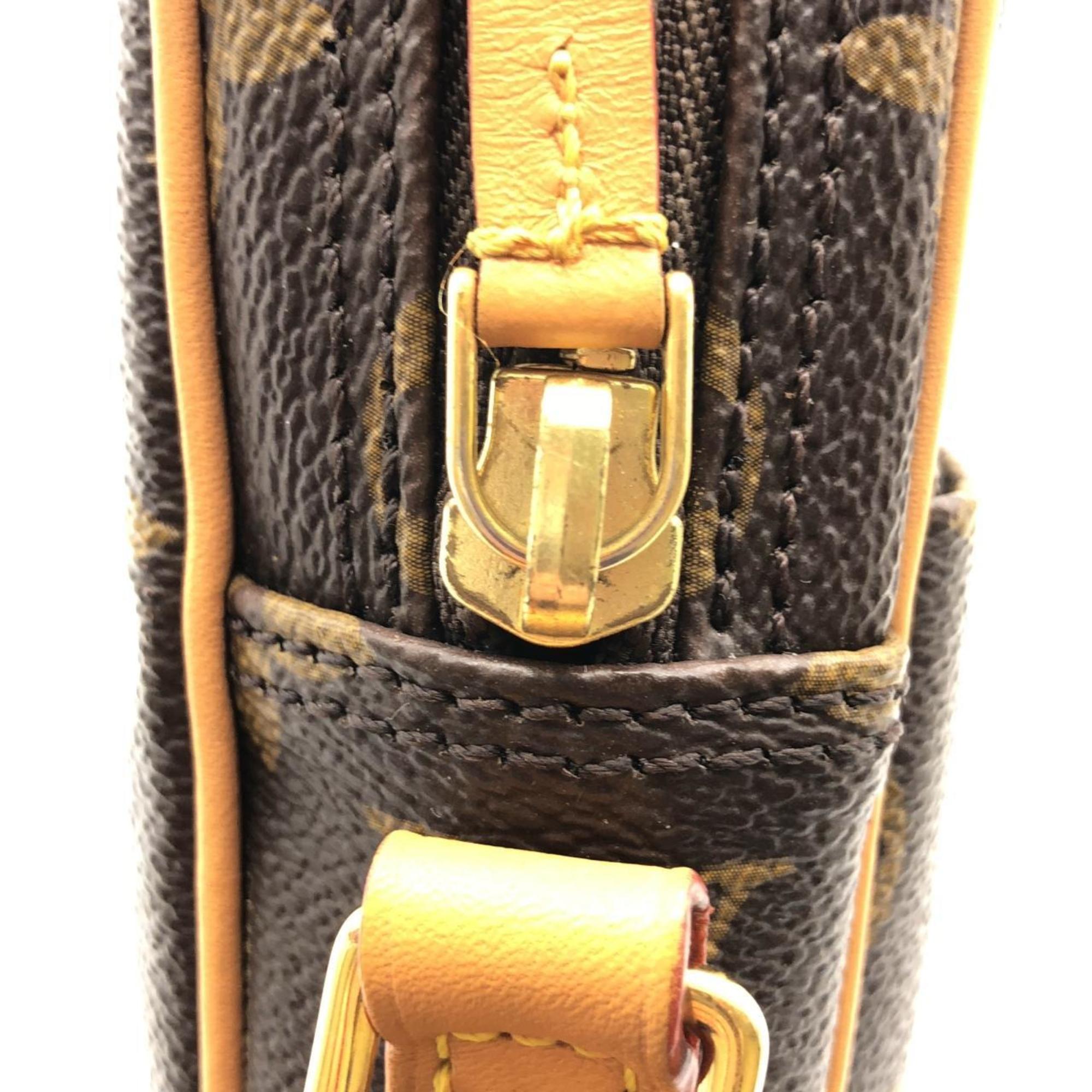 Louis Vuitton Brown Coated Canvas Shoulder Bag