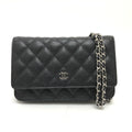 Chanel Black Caviar Leather Shoulder Bag
