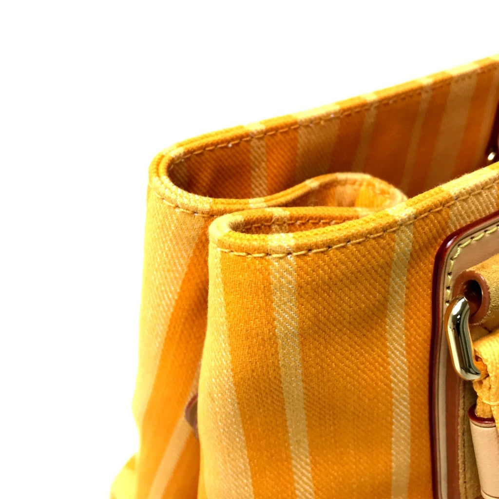 Louis Vuitton Yellow Cloth Tote Bag