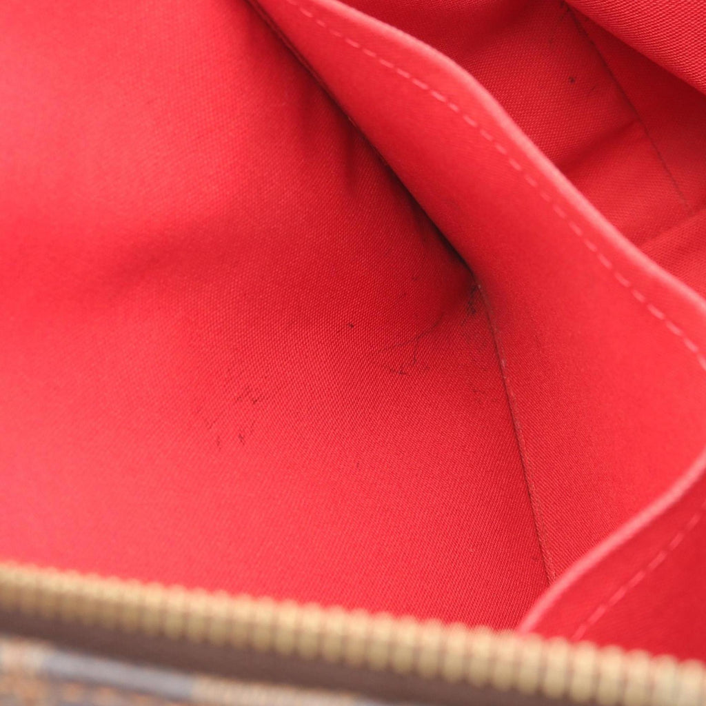 Louis Vuitton Brown Coated Canvas Leather Tote Bag
