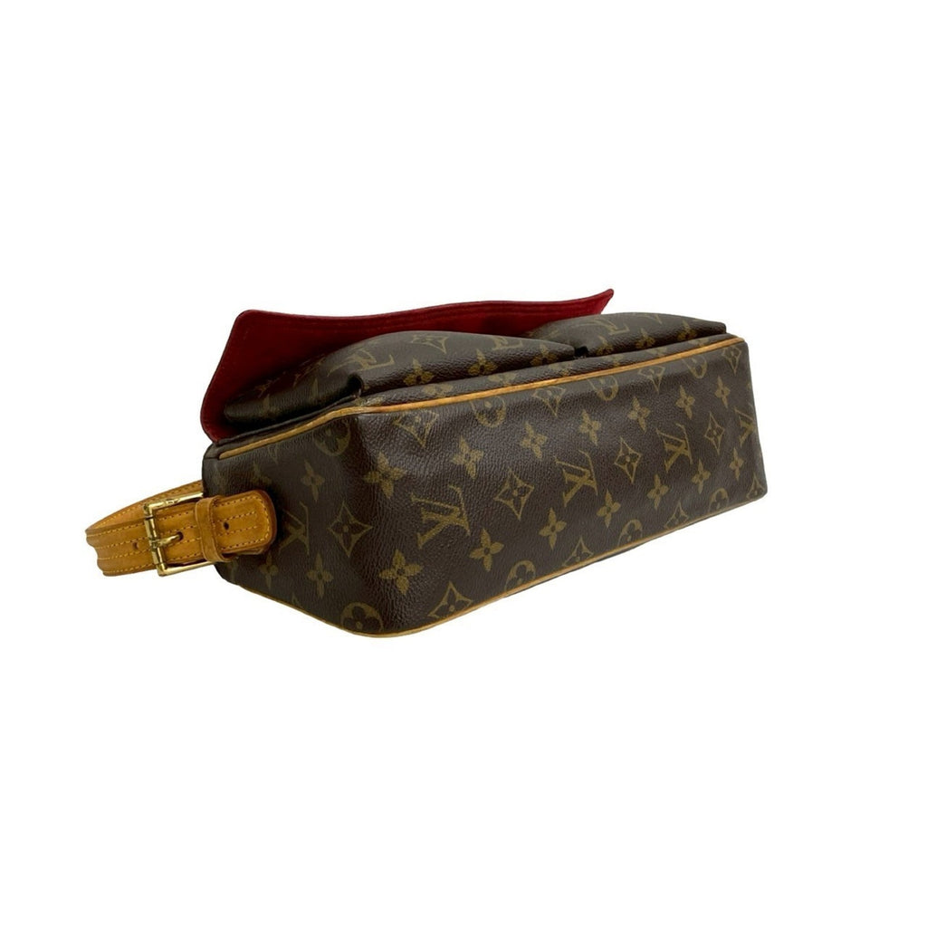 Louis Vuitton Brown Leather Shoulder Bag