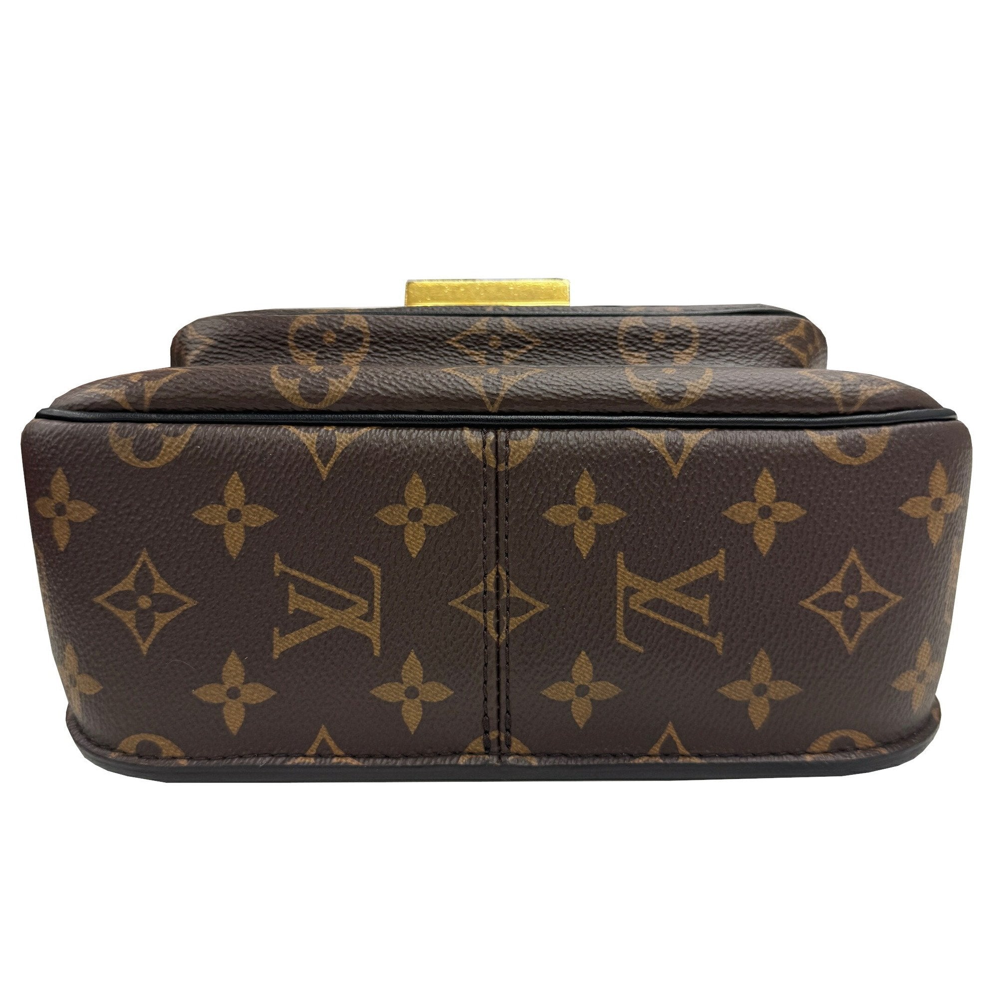 Louis Vuitton Monogram Black Brown Monogram Leather Shoulder Bag