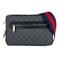Gucci Black Gg Supreme Canvas Shoulder Bag (Pre-Owned)