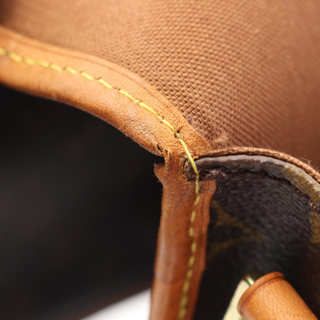 Louis Vuitton Brown Coated Canvas Leather Shoulder Bag