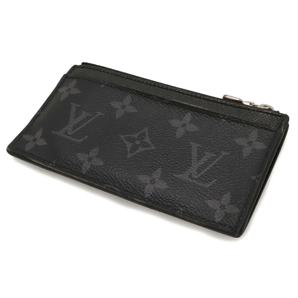 Louis Vuitton Monogram Eclipse Noir Monogram Eclipse Pvc Taiga Leather Leather Coin Purse/Coin Case