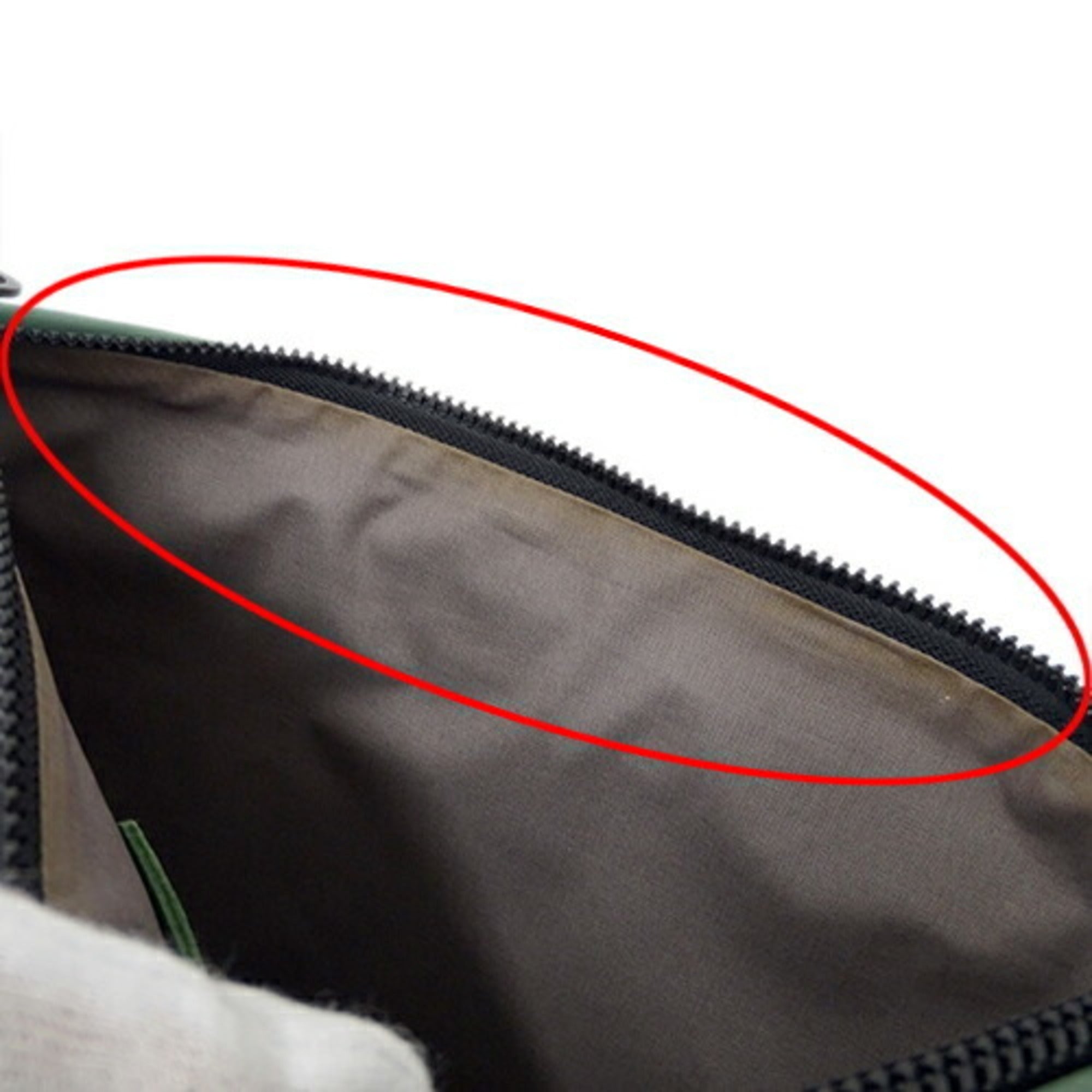 Bottega Veneta Black Blue Red Color Leather Nylon Clutch Bag