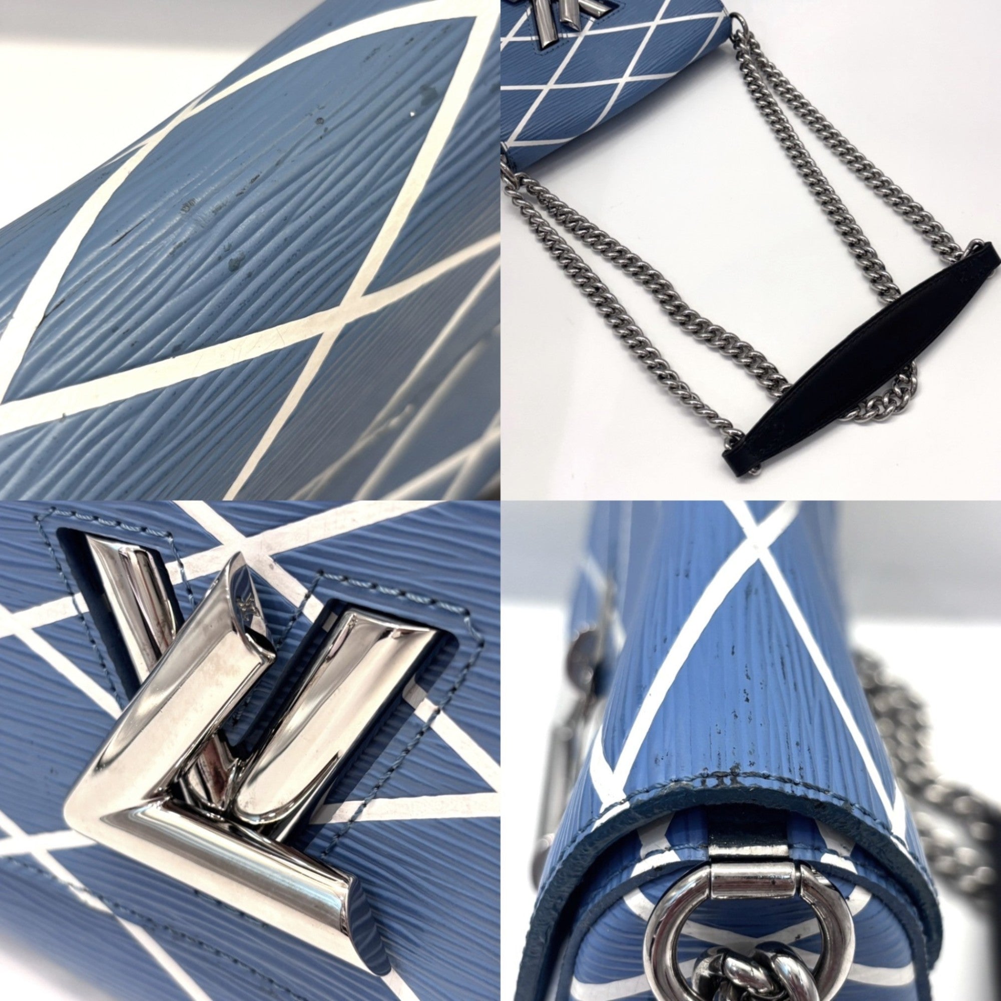 Louis Vuitton Epi Blue Light Blue Epi Leather Shoulder Bag