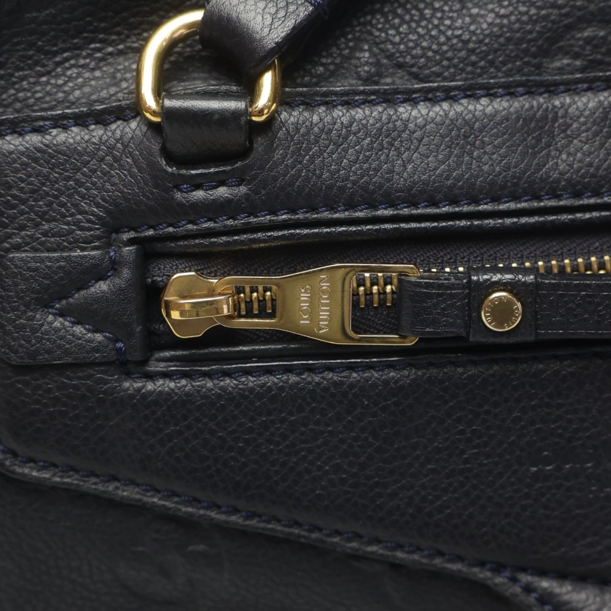 Louis Vuitton Black Infini Monogram Empreinte Tote Bag