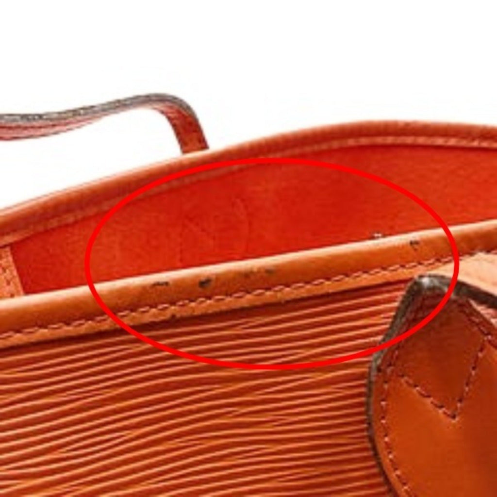 Louis Vuitton Orange Epi Leather Tote Bag