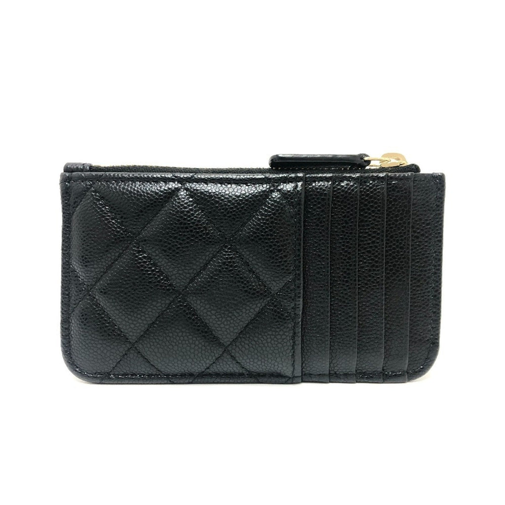 Chanel Black Grained Calfskin Coin Purse/Coin Case