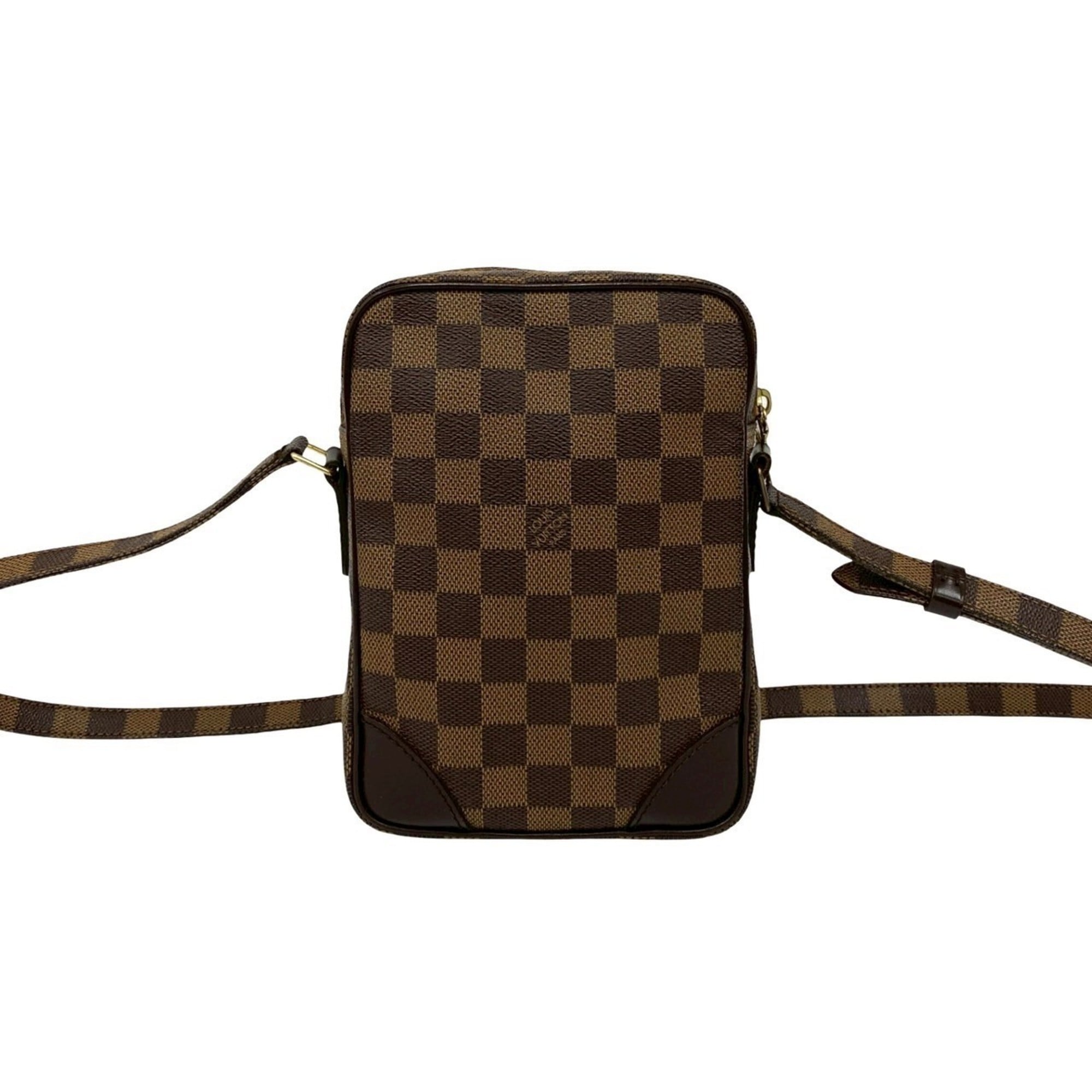 Louis Vuitton Brown Leather Pvc Pochette Shoulder Bag