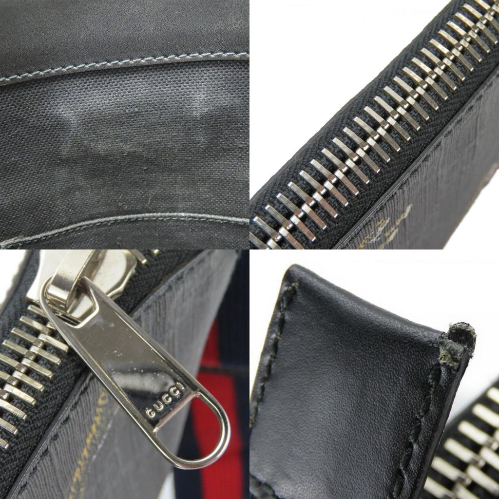 Gucci Black Gray Gg Supreme Shoulder Bag (Pre-Owned)