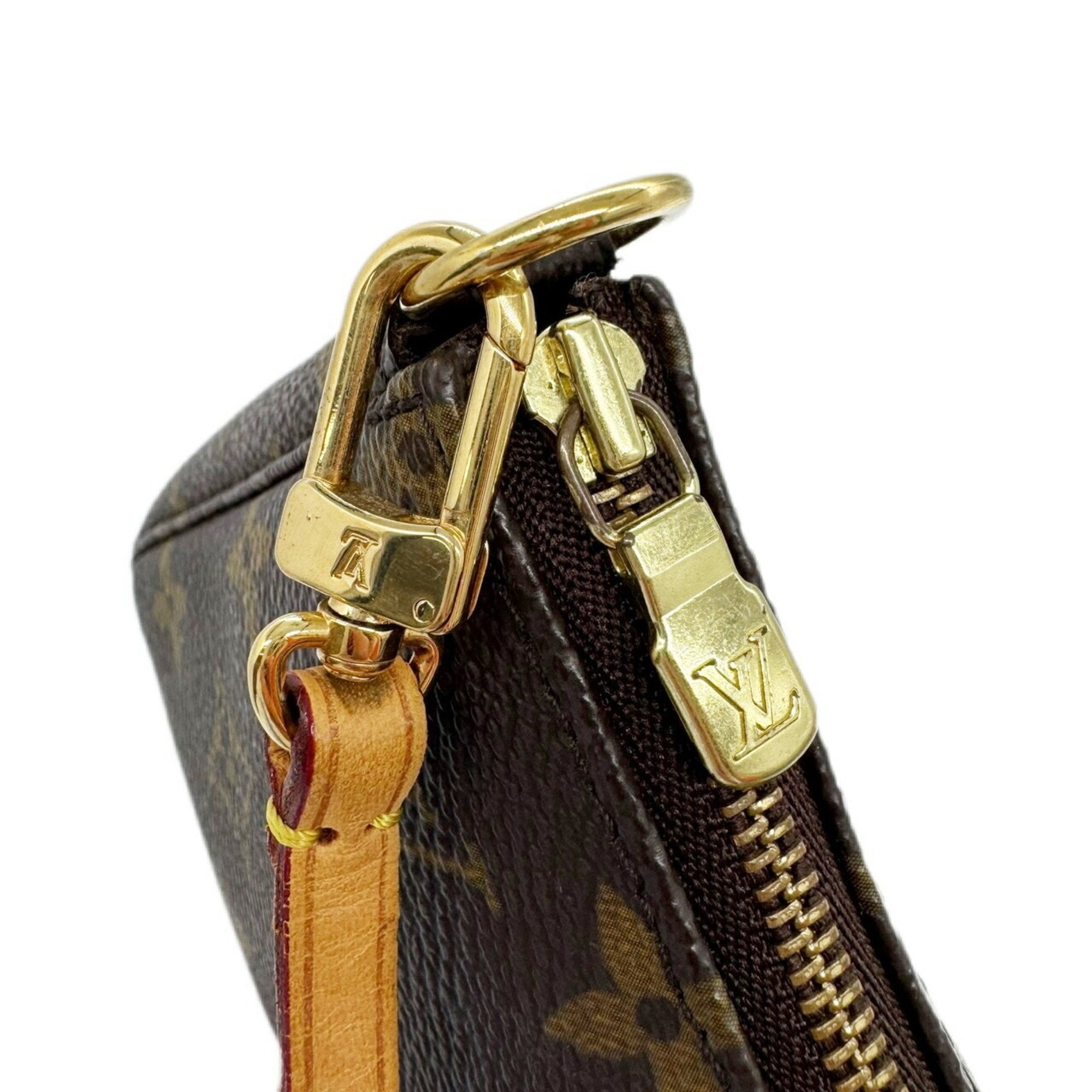 Louis Vuitton Brown Monogram Pochette Pouch
