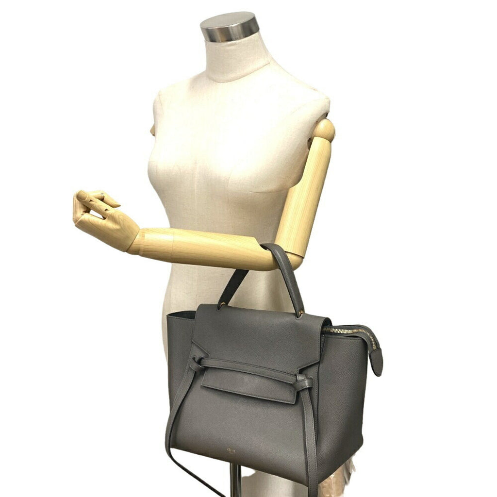 Celine Gray Leather Handbag