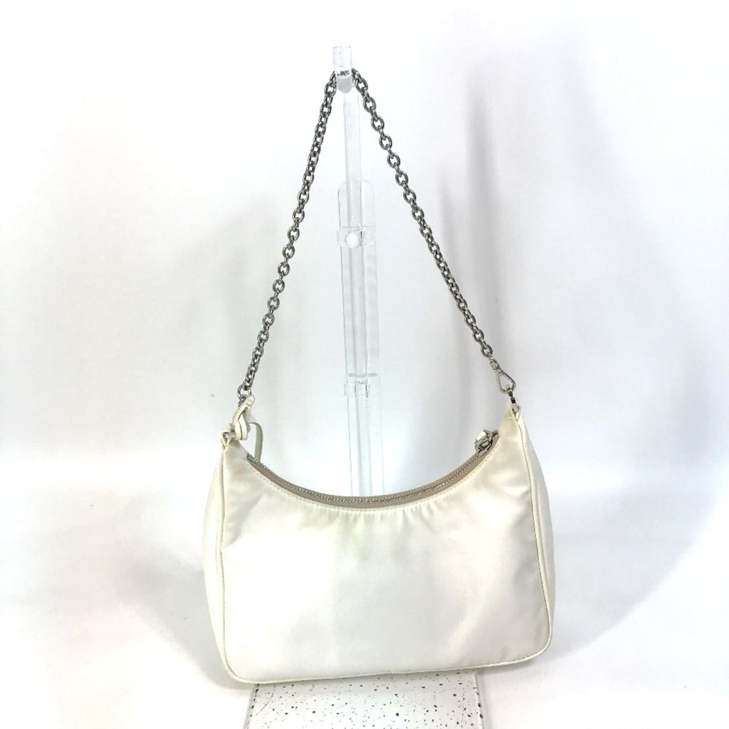 Prada White Cloth Shoulder Bag