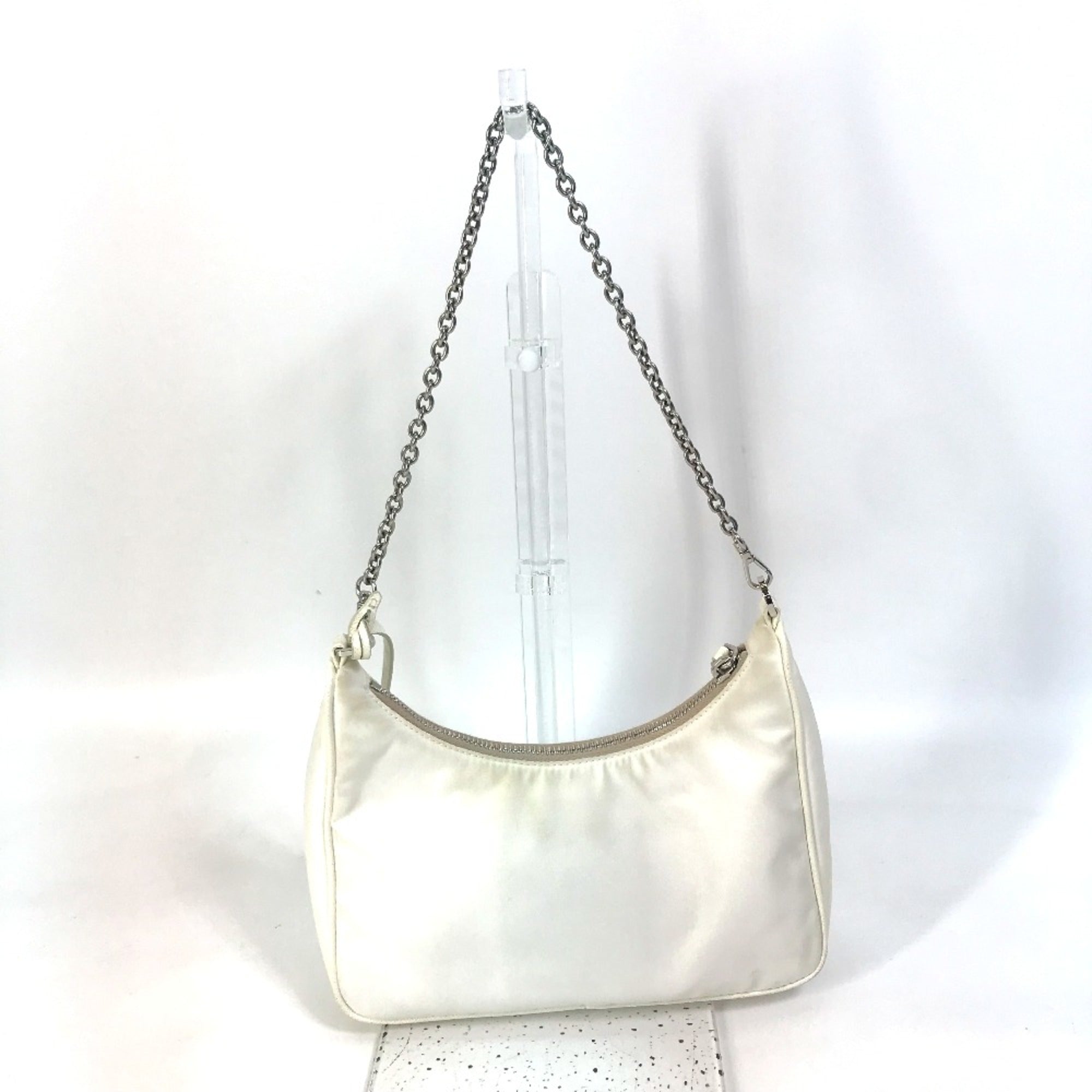 Prada White Cloth Shoulder Bag