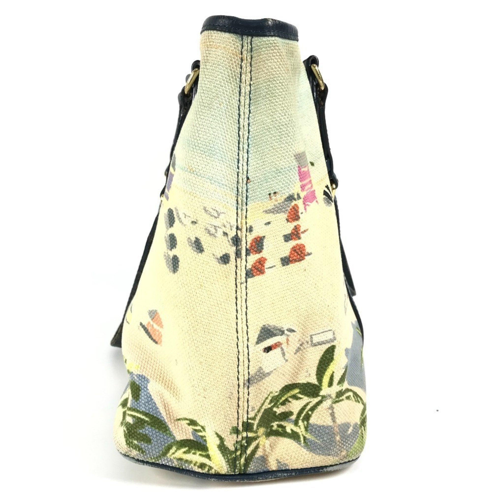 Louis Vuitton Blue Canvas Shoulder Bag Tote Bag